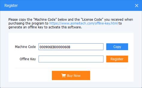 Step1 To activate the program, you can simply load AOMEI Backupper, click the " Menu "-" Register " button. . Aomei backupper offline key generator